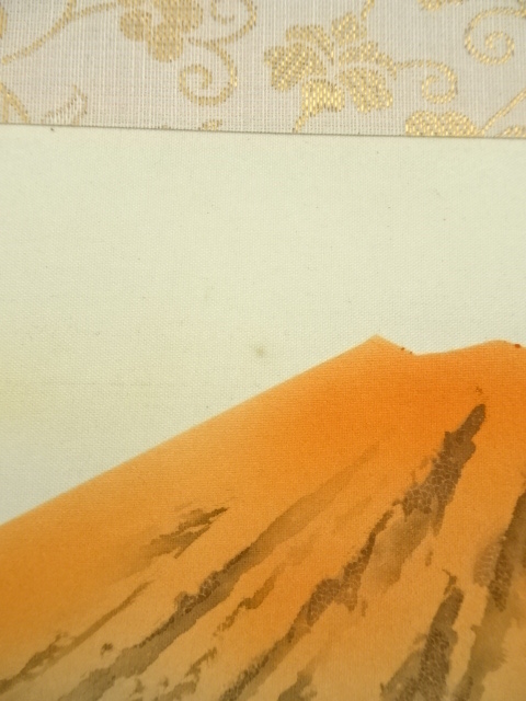 月 庵 筆 絹本彩色画 祝い軸 【七福神に富士図 】 軸先紫檀 道具 ] - 道具 志郎筆 赤富士七福神 肉筆絹本掛軸（共箱） | ネット